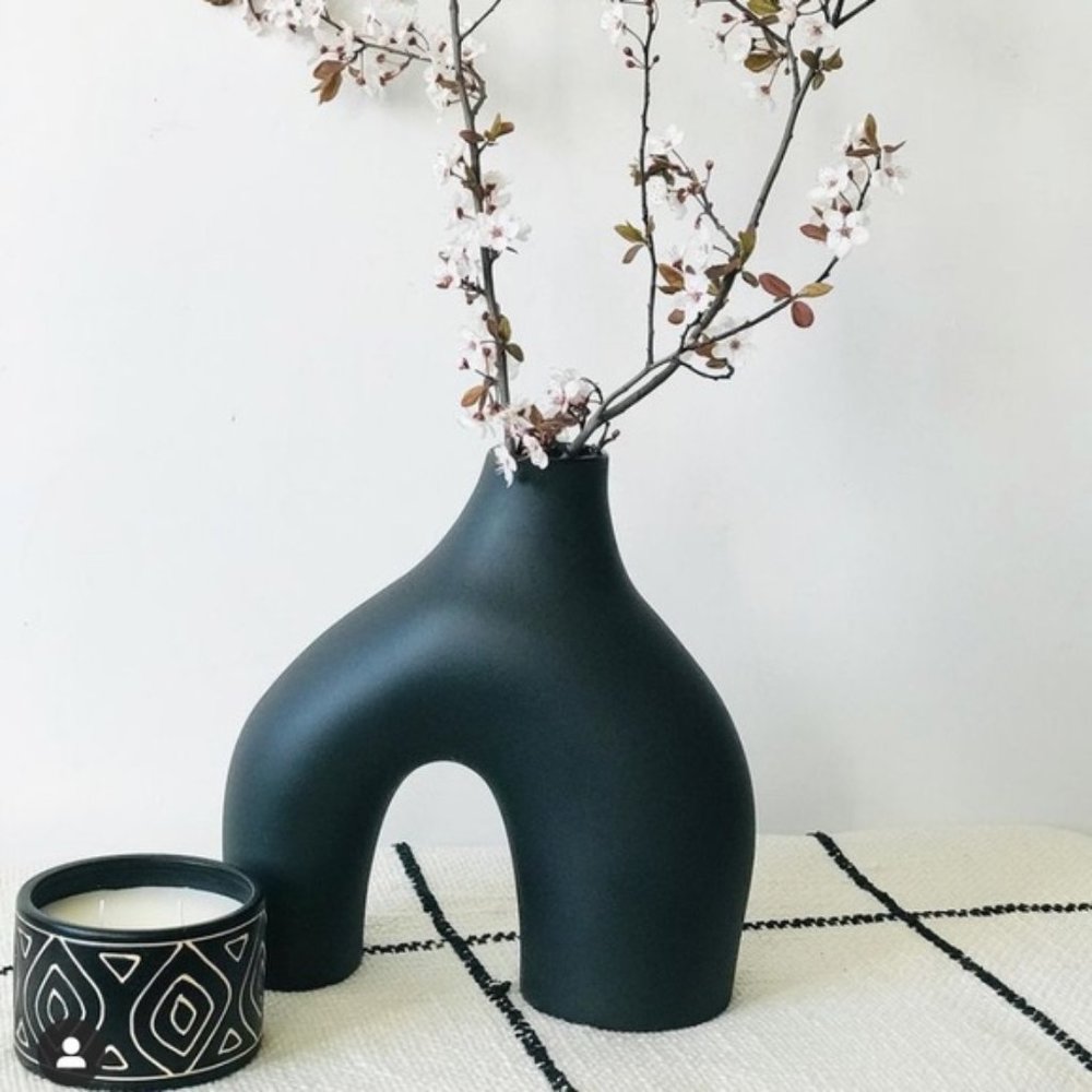 NWT H&M Black Vase